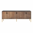 Pemberly Row Modern / Contemporary Black Wooden Media Console
