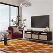 Pemberly Row Modern / Contemporary Black Wooden Media Console