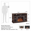 Pemberly Row Fireplace Console for TVs up to 60