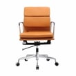 Pemberly Row Soft Double Padded Management Office Chair In Tan