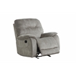 Pemberly Row Transitional Polyester Glider Recliner in Shadow Natural