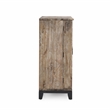 Pemberly Row Fixed Shelves Transitional Wood Bar Cabinet in Antique Gray