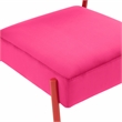 Pemberly Row Contemporary Hot Pink Velvet Dining Chair - Set of 2