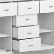 Pemberly Row SOLID WOOD 54 inch Wide Sideboard Buffet Credenza - White