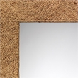Pemberly Row Handwoven Coastal Seagrass Rattan Floor Mirror in Natural