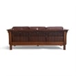 Pemberly Row Modern / Contemporary Leather Sofa in Brown/Chestnut