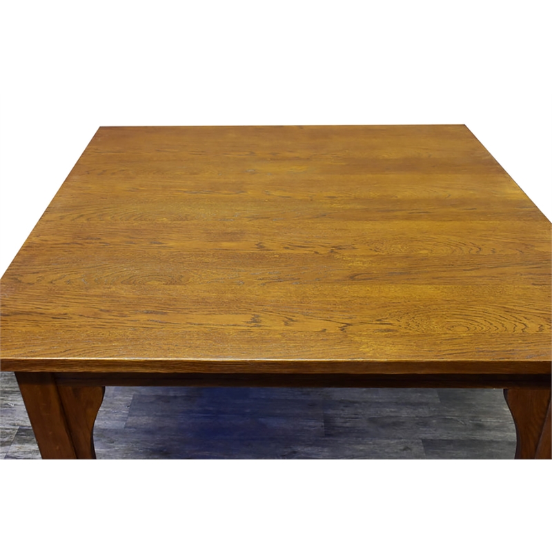 Pemberly Row Modern Solid Wood Square Dining Table in Walnut