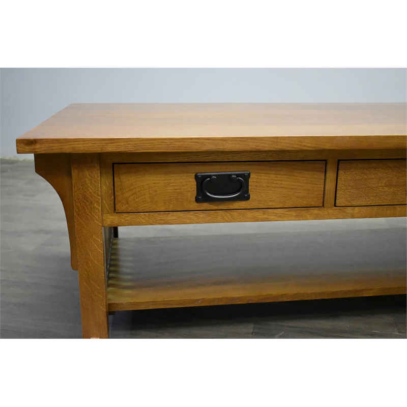 Pemberly Row Modern / Contemporary Wood Coffee Table in Cherry