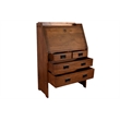 Pemberly Row Modern / Contemporary Wood Secretary Desk in Brown