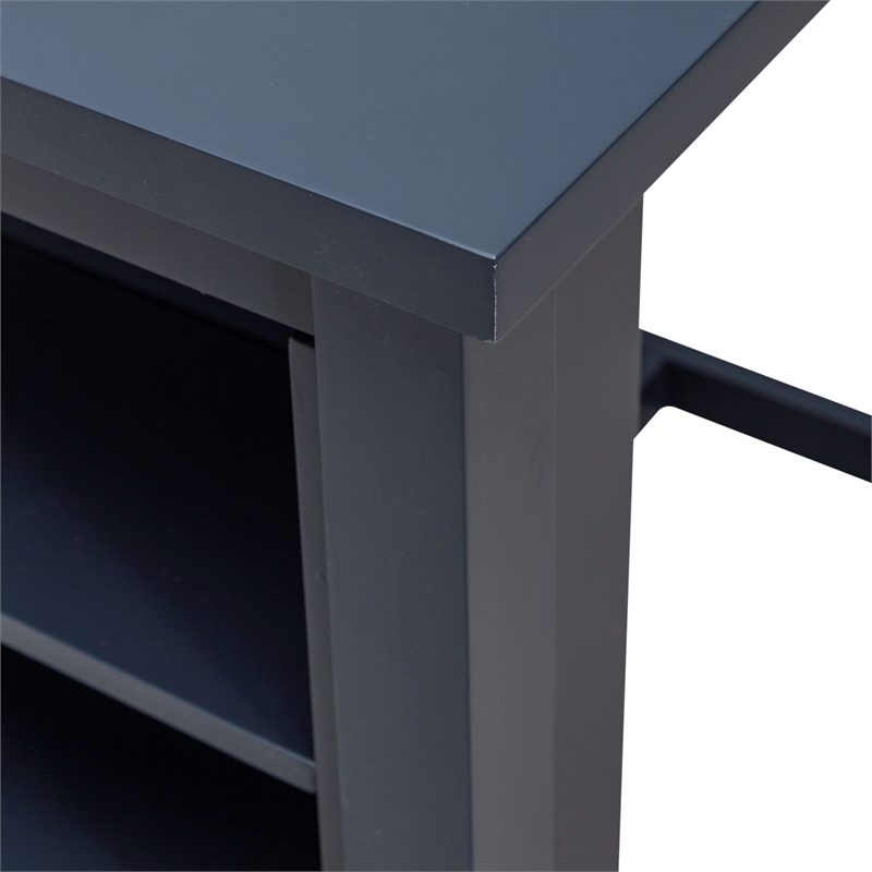 Pemberly Row Modern / Contemporary 3 Piece Counter Set - Navy