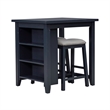 Pemberly Row Modern / Contemporary 3 Piece Counter Set - Navy