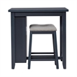 Pemberly Row Modern / Contemporary 3 Piece Counter Set - Navy