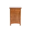 Pemberly Row Mission 1 Door 1 Drawer Nightstand - Michael's Cherry