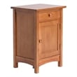 Pemberly Row Mission 1 Door 1 Drawer Nightstand - Michael's Cherry