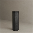 Pemberly Row Modern / Contemporary Hexagon Pedestal Tall in Black