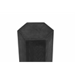 Pemberly Row Modern / Contemporary Hexagon Pedestal Tall in Black