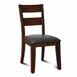 Pemberly Row Modern Wood Dining Chair in Dark Cherry (Set of 2)