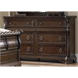 Pemberly Row Contemporary Dark Brown 8 Drawer Double Dresser