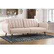 Pemberly Row Modern / Contemporary Sleeper Sofa in Pink Finish