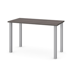 Pemberly Row Modern / Contemporary 48&quot Writing Desk in Bark Gray