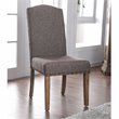 Pemberly Row Modern Fabric Padded Side Chair in Natural (Set of 2)
