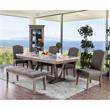 Pemberly Row Modern Fabric Padded Side Chair in Natural (Set of 2)