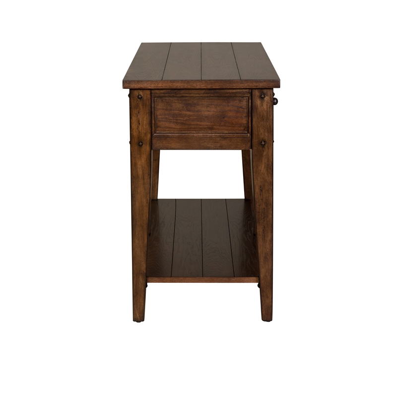 Pemberly Row Modern / Contemporary Dark Brown Finish Sofa Table
