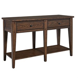 Pemberly Row Modern / Contemporary Dark Brown Finish Sofa Table