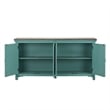 Pemberly Row Modern / Contemporary Blue 4 Door Accent Cabinet