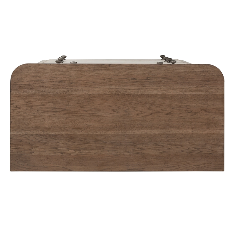 Pemberly Row Modern Farmhouse Reimagined White 5 Drawer Chest