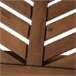 Pemberly Row Outdoor Wood Patio Chairs - Set of 2 - Dark Brown