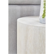 Pemberly Row Contemporary Wood Large End Table in Natural Gray