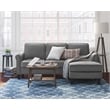 Pemberly Row Modern / Contemporary Roll Arm Sectional Dark Gray
