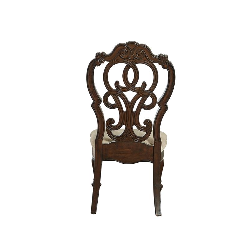 Pemberly Row Modern / Contemporary Royale Pecan Brown Side Chair