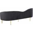 Pemberly Row Modern / Contemporary Velvet Sofa in Gray Finish Finish