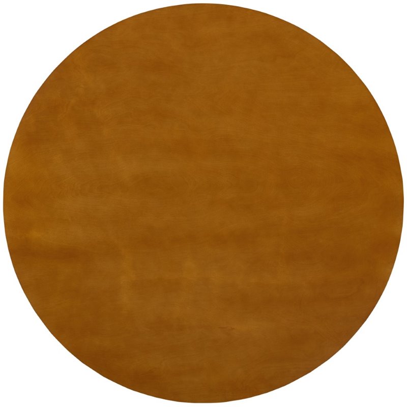 Pemberly Row Modern Wood Round Dining Table in Acorn Natural