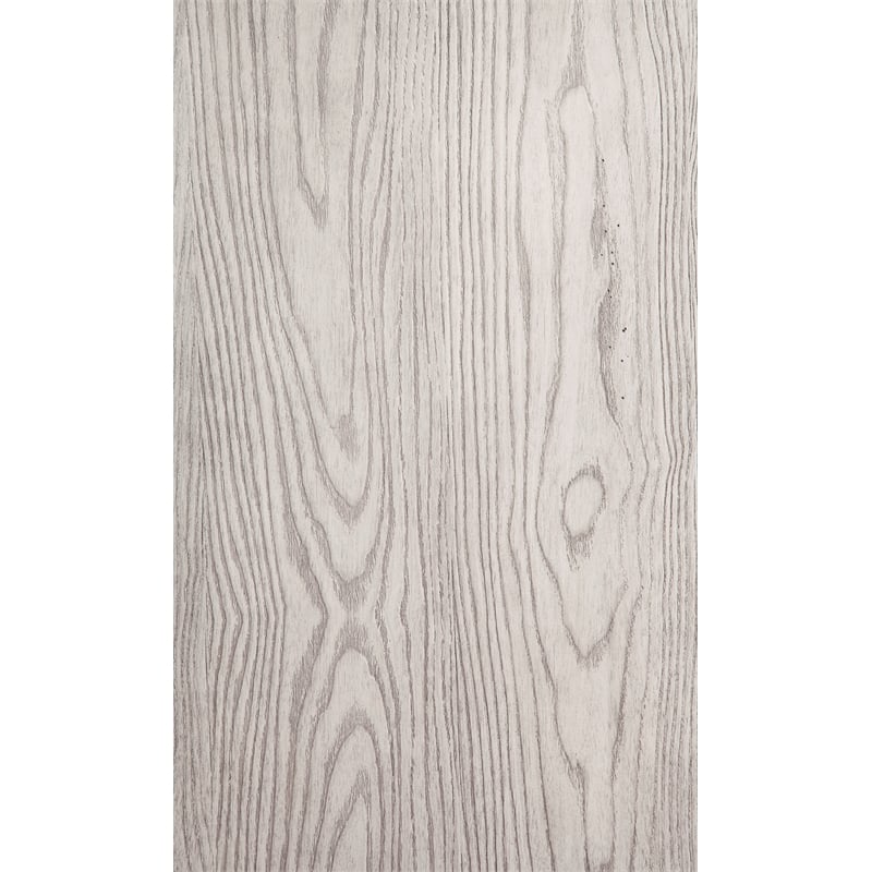 Pemberly Row Contemporary Queen Panel Bed in Weathered Light Gray