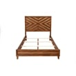 Pemberly Row Modern / Contemporary Queen Wood Bed in Toffee (Brown)