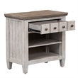 Pemberly Row Modern 1 Drawer Night Stand w/ Charging Station