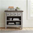 Pemberly Row Modern 1 Drawer Night Stand w/ Charging Station