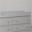 Pemberly Row Modern Transitional Changing Table Topper in Gray