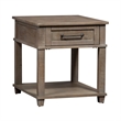 Pemberly Row Modern / Contemporary Light Brown Rectangular End Table
