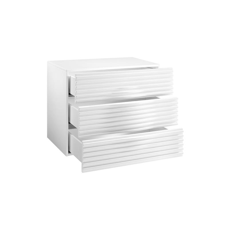 Pemberly Row Modern / Contemporary Engineered Wood Dresser in White