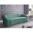 Pemberly Row Modern / Contemporary Upholstered Mint Velvet Sofa