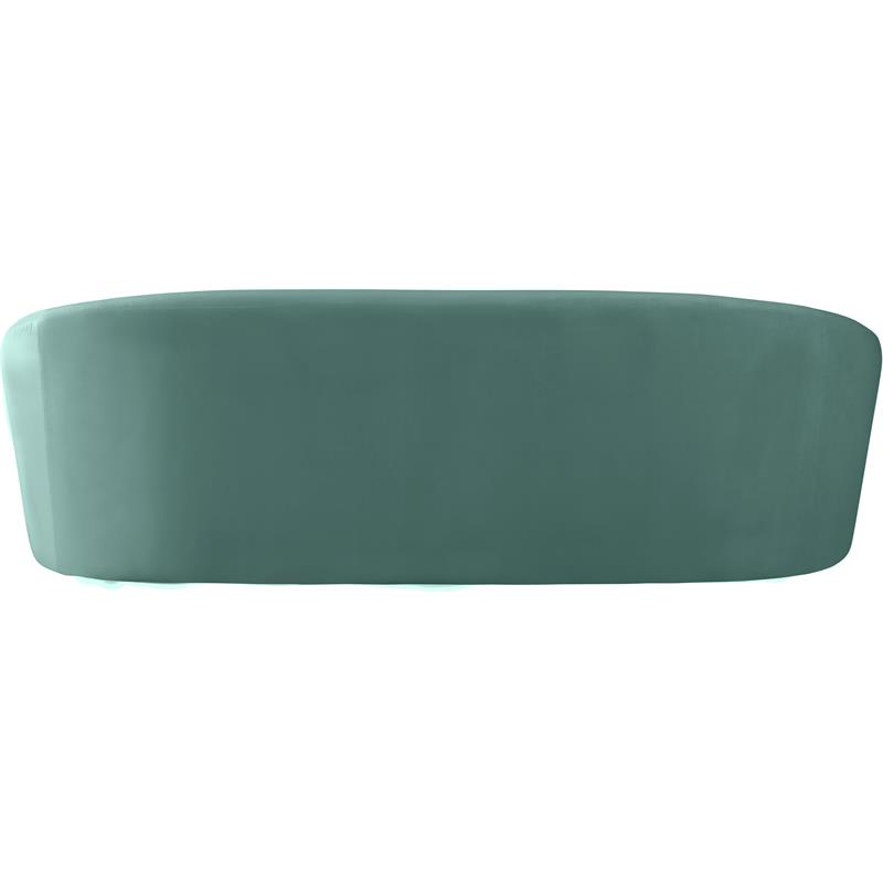 Pemberly Row Modern / Contemporary Upholstered Mint Velvet Sofa