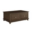Pemberly Row Contemporary Wood Lift Top Coffee Table in Cherry