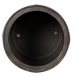 Pemberly Row Contemporary Farmhouse Dark Gray Drum End Table