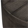 Pemberly Row Contemporary Farmhouse Dark Gray Drum End Table