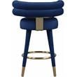 Pemberly Row Contemporary Navy Velvet Counter Stool (Set of 2)