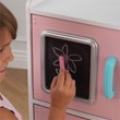 Pemberly Row Modern Uptown Wooden Plastic Play Kitchen in Pastel
